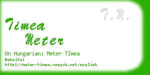 timea meter business card