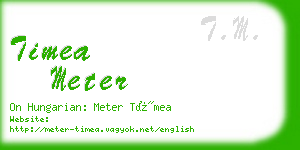 timea meter business card